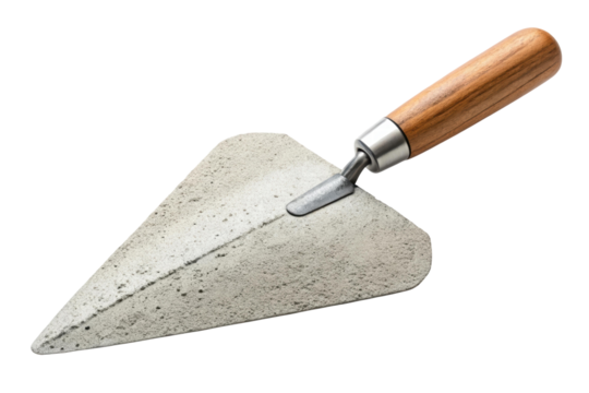 Masonry trowel for construction tasks, cut out - stock png.