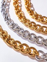 Fototapeta premium Multi-colored chain links