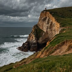 cliffs view, sea landscape