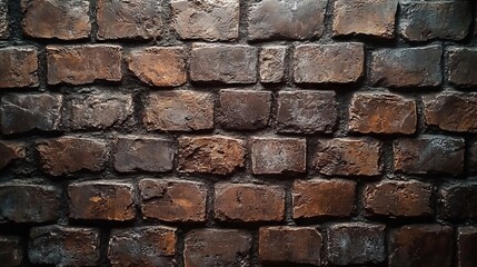 Obraz premium A rustic stone wall background with uneven, aged bricks and a rugged texture.