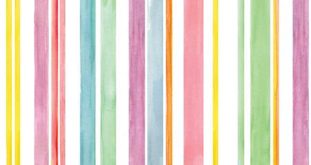 hand drawn watercolor stripes pattern.  colorful. wallpaper , Spring and summer stripes unique stripes.  home furnishing,  decor items 