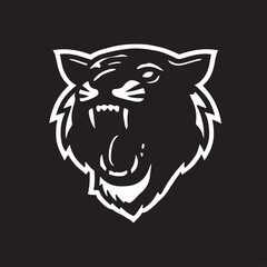 Fierce Tiger Head Icon: Bold Designs for Logos and Branding