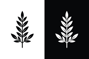 Botanical Thyme Icon. Timeless Herb Silhouette Design