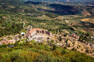 Aerial View of the Palace of the Despots, Mystras