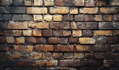 Obraz premium A brick wall with old, historical markings or inscriptions, giving a sense of time and heritage