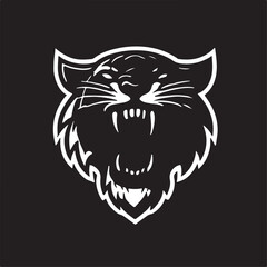 Fierce Tiger Head Icon: Bold Designs for Logos and Branding