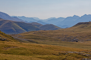 Obraz premium Panorama depuis le haut de la vallée d'Ordesa, Pyrénées