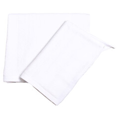 folded White towel isolated on transparent background