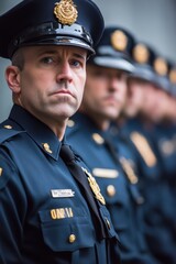 National Protocol Officer's Week Law enforcement officers in uniform standing in formation for public safety event