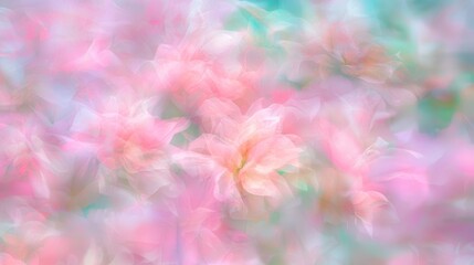 Enchanting Tulip Garden in Romantic Motion Blur - Spring Romance and Beauty
