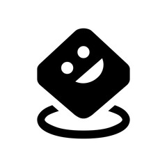 Smiling Tilted Square Icon
