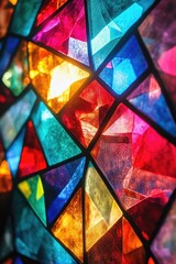 Stained Glass Window Close Up