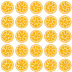 Seamless pattern with orange and tangerine slices. Design for textiles, design, wallpaper