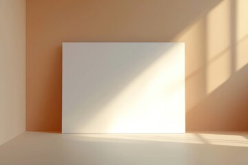 Blank backdrop banner in a 3D illustration, isolated for easy branding