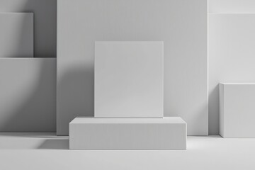 Blank backdrop banner in a 3D illustration, isolated for easy branding