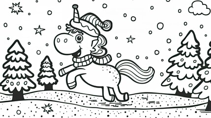 a very cute horse running 