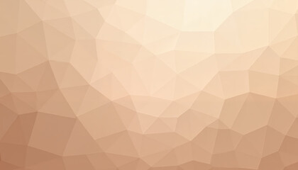 Subtle low-poly abstract background in beige gradient tones

