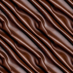 Luxurious seamless background with flowing brown leather texture, elegant design