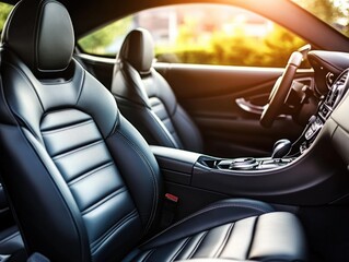 Car Front Seats Close Up