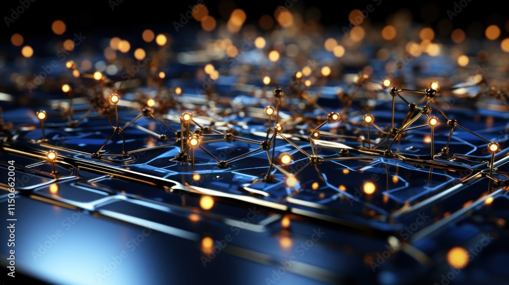 Poster illuminated network: a digital abstract
