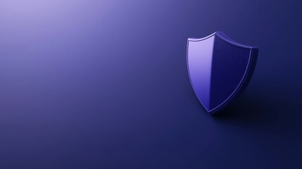 Cybersecurity fortress concept with digital shield for secure networks design