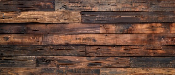 Rustic Brown Wooden Wall Texture Background