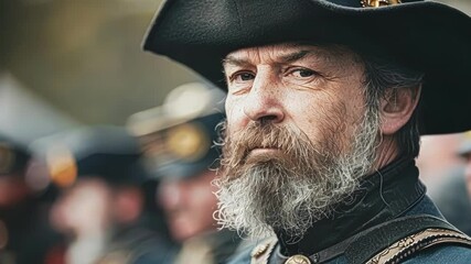 A soft focus on the past as reenactors bring history to life.