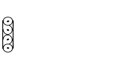 Obraz premium clean horizontal border with a touch of elegant decoration - png isolated on white background