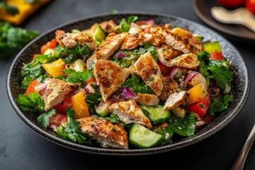 Grilled Chicken Salad - A Colorful and Flavorful Dish