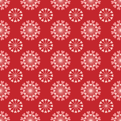 Seamless pattern of dandelion flowers with hearts on isolated background. Design for Valentine’s Day, Wedding, Mother’s day celebration, greeting cards, invitations, scrapbooking, home decoration.