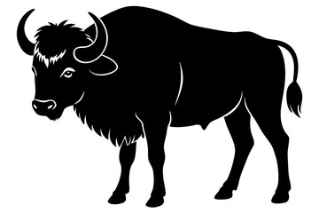 Buffalo Silhouette vector illustration