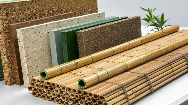 Ecoconscious materials used in construction.