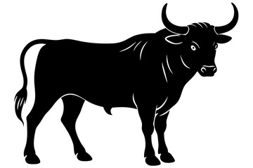 Bull Silhouette vector illustration