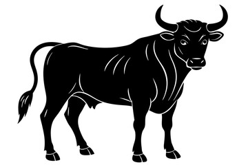 Bull Silhouette vector illustration