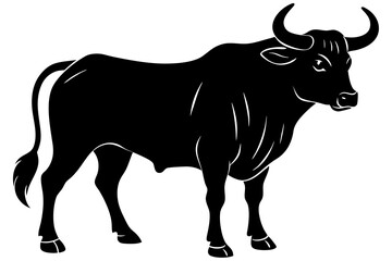 Bull Silhouette vector illustration