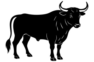 Bull Silhouette vector illustration