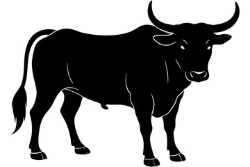 Bull Silhouette vector illustration