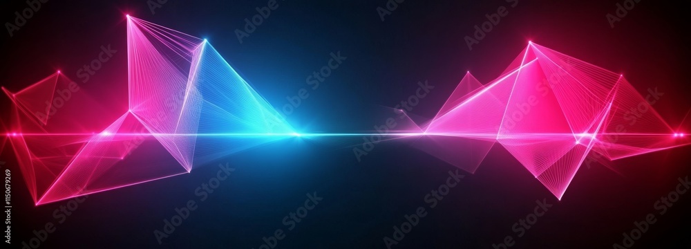 Poster abstract background with lines