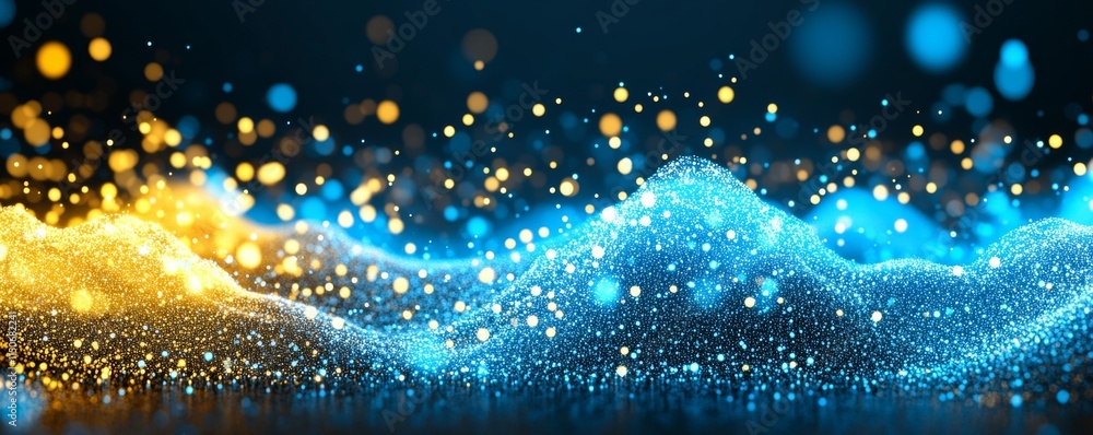 Aufkleber an abstract digital background that works well for depicting technological processes, neural network
