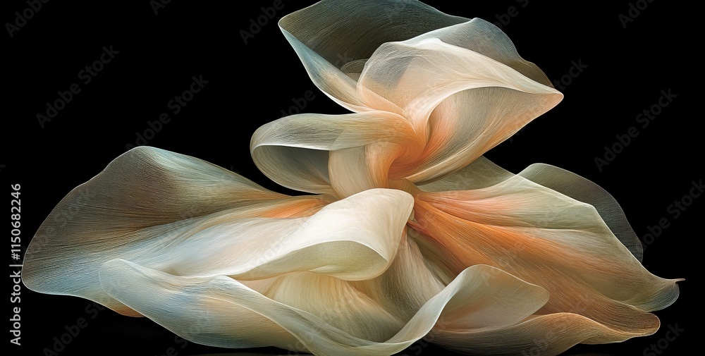 Poster a 4k background featuring a beautiful color gradient with noise. the design includes an abstract hol