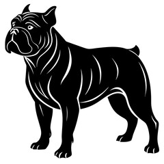 Bulldog Silhouette vector illustration