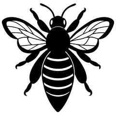 Bumble Bee Silhouette vector illustration