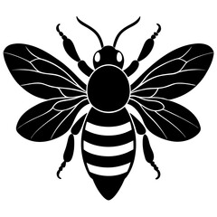 Bumble Bee Silhouette vector illustration