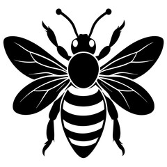 Bumble Bee Silhouette vector illustration