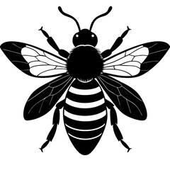 Bumble Bee Silhouette vector illustration