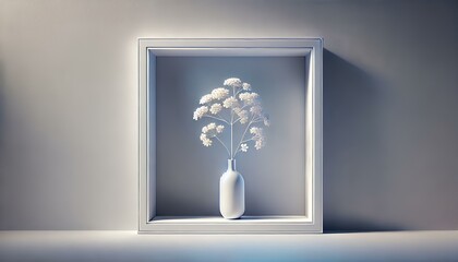 Where art meets nature: a delicate vase in a tranquil setting