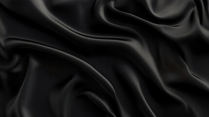 Obraz premium Rich black velvet texture with soft highlights background