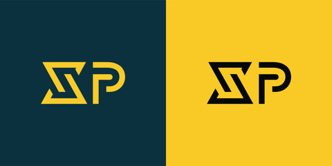 XP abstract  minimalist letters Logo Monogram. It is a minimalist logo, this logo is made by combining two letters