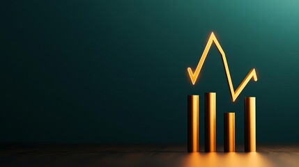 Cryptocurrency market growth trends glowing in dynamic visuals, digital growth chart, blockchain progress
