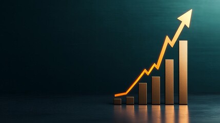 Cryptocurrency market growth trends glowing in dynamic visuals, digital growth chart, blockchain progress